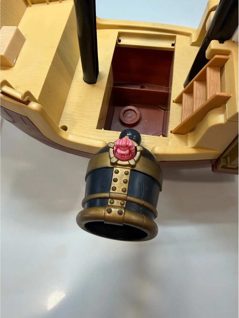 Rare Fisher-Price 1994 Vintage Pirate Ship Toy-incomplete